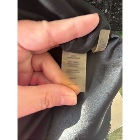 Calvin Klein Black Sequin Blazer Women’s Plus Size 24W Jacket - Picture 3 of 14